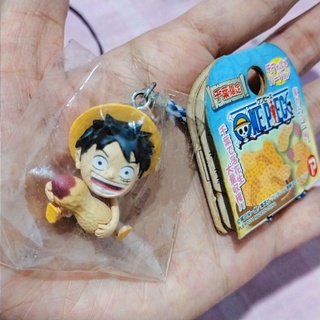 JAPAN ONEPIECE LUFFY พวงกุญแจ โมเดล ลูฟี่ อนิเมะ วันพีช STRAP DOLL MINI MODEL