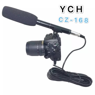 YCH 14.37 Camera กล้องวิดีโอไมโครโฟน shotgun Uni    Directional MIC สำหรับ Nikon Canon(YCH รุ่น CZ  168 เเพ็ค1ตัว)