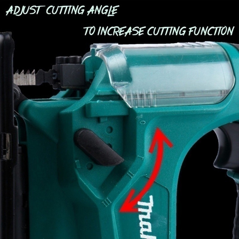 ประเภทใหม่คุณภาพสูง JV183DWE 18V 5000spm เลื่อยกระโดดไร้สายแบบพกพามัลติฟังก์ชั่งานไม้เลื่อยโซ่ในครัวเรือน Latte Saw คู่มือ Latte Saw, 18V เครื่องมือ - รูปที่ 4