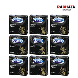 9x(3ชิ้น/กล่อง) Durex Kingtex ดูเร็กซ์ ถุงยางอนามัย รุ่น คิงเท็ค ขนาด 49 หมดอายุ 01/2025