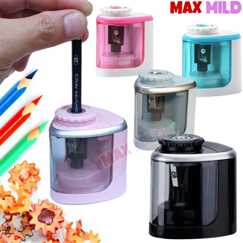 กบเหลาดินสอไฟฟ้า กบเหลาดินสออัต โนมัติ ที่เหลาดินสอ Electric pencil sharpener กบเหลาแบบไฟฟ้า