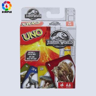 uno jurassic world theme เกมการ์ดสําหรับ 2-10 players 7 y +