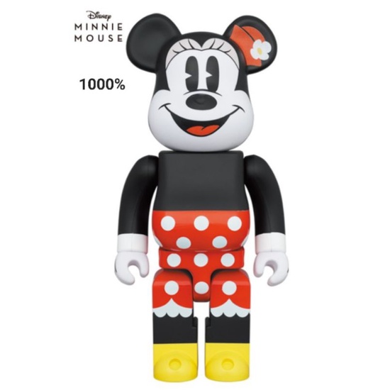 Be@rbrick Minnie mouse 1000% ของใหม่-แท้ (ไม่แกะกล่องน้ำตาล)