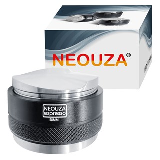 🔥Neouza 58mm เเทมเปอร์มาการอง Coffee tamper macaron2หน้า(หน้าเรียบ+3ใบพัด)ที่กดกาแฟ Coffee Distributor &amp; Tamper 2 in 1Dual Head Coffee Leveler Fits for 51mm Delonghi Breville Portafilter, Adjustable Depth- Professional Espresso Hand Tampers