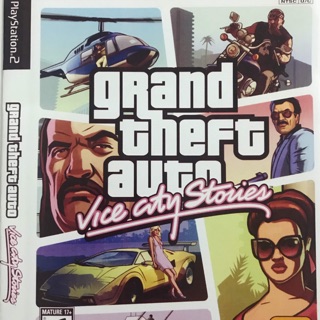 แผ่นเกมส์ps2 grand theft auto Vice city stories