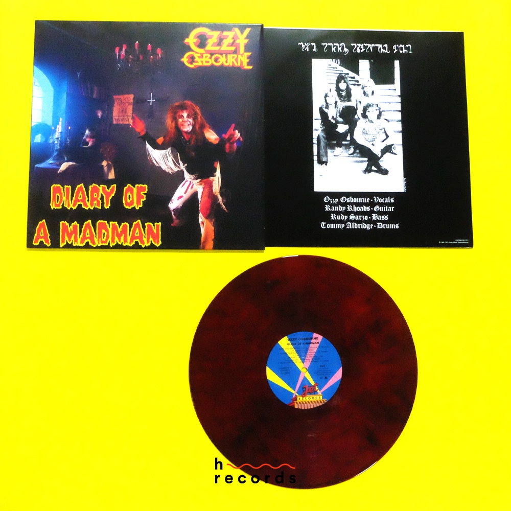 (ส่งฟรี) แผ่นเสียง Ozzy Osbourne - Diary Of A Madman (Limited Red & Black Swirl Vinyl)