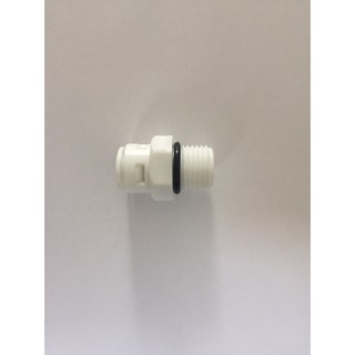 ข้อต่อตรงเครื่องกรองน้ำ 2หุน เกลียว 2 หุน Male Connecter (1/4ODx1/4MIP) QUICK FITTINGS