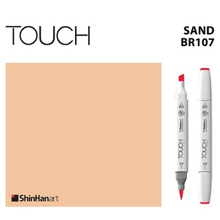 TOUCH TWIN BRUSH MARKER BR107 (SAND) / มาร์คเกอร์หัวพู่กัน-ห…