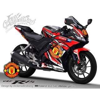 สติ๊กเกอร์แต่งลายรถ YAMAHA YZF R15 V.2 2018-2020 ลาย ทีมแมนยู / Manchester United