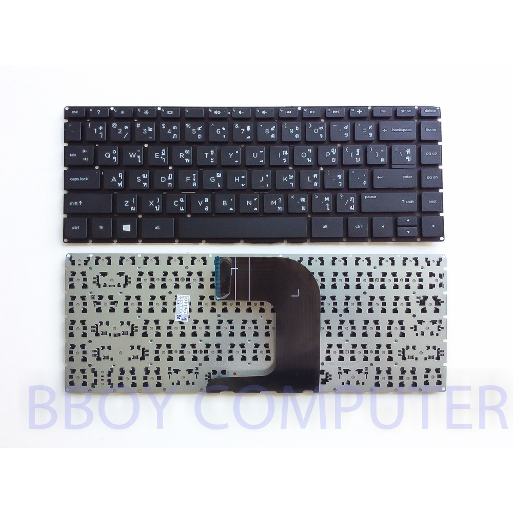 HP COMPAQ Keyboard คีย์บอร์ด HP 14-AD 14-AF 14-AM 14-AN HP 240 G4 245 G4 246 G4 14G 14Q 14-AC ไทย อั