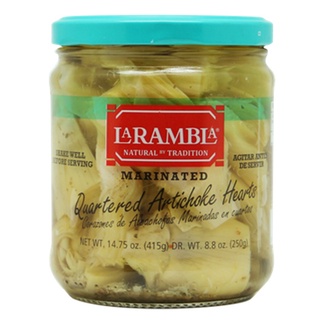 LA RAMBLA MARINATED 415 g. อาติโชคครึ่งซีกในน้ำมันคาโนล่าผสมเครื่องเทศ - LR47