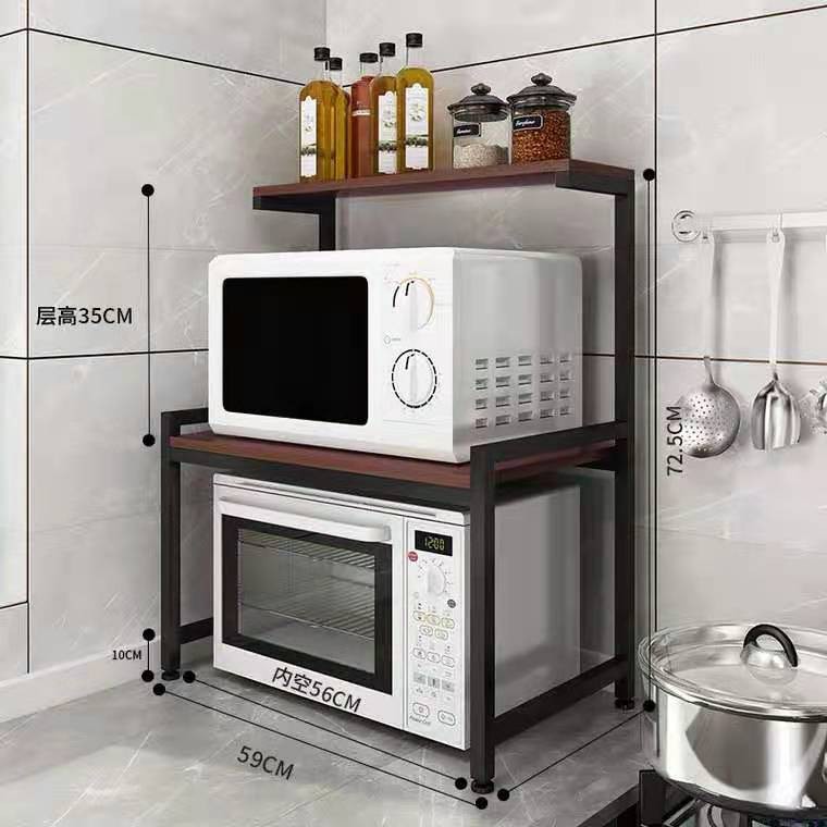 july ชั้นวางเตาอบไมโครเวฟ วางของครัว คร่อมไมโครเวฟ วางของในห้องครัว Y16-2