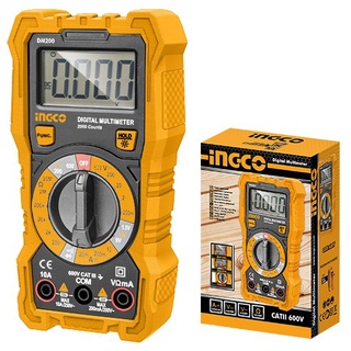 INGCO มิเตอร์ มิเตอร์วัดไฟ ดิจิตอล มัลติมิเตอร์ วัดไฟ มิเตอ รุ่น DM200 Digital Multimeter มิเตอวัดไฟ dm200 อิงโก้ ingco