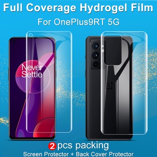 Imak OnePlus 9RT 5G ฟิล์มกันรอยหน้าจอ แบบเต็ม 1 + 9RT 5G บางพิเศษ นิ่ม ใส ด้านหลัง ฟิล์มไฮโดรเจล