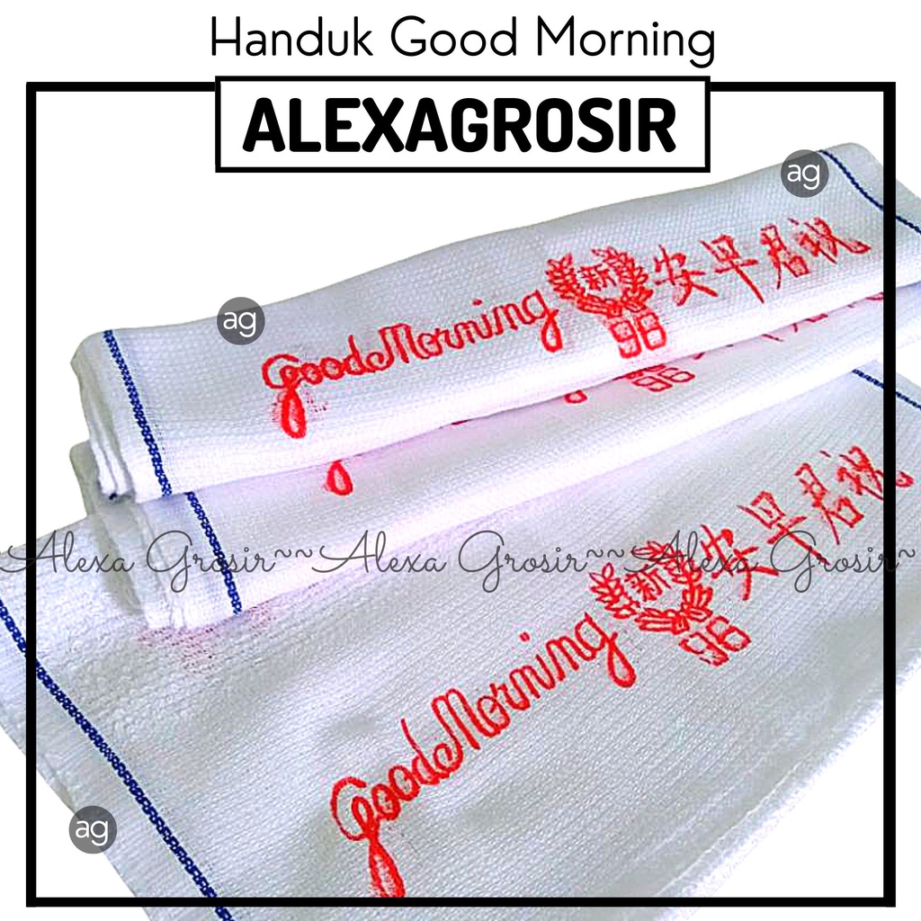 1 ชิ้น ORIGINAL GOOD MORNING TOWEL / MULTIPURPOSE FACE TOWEL - ALEXAGROSIR