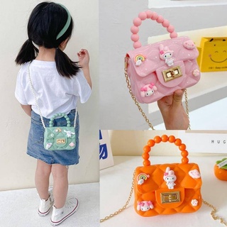 กระเป๋าเด็กผู้หญิง New Summer Star Dailu Net Red Hot Small Bags Childrens Messenger Bags Little Girls Jelly Bags