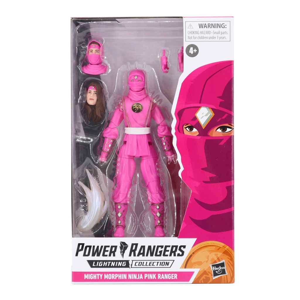 Hasbro Power Rangers Lightning Collection 6-in Mighty Morphin Ninja Pink Ranger (Kim🌹- เป ้ าหมายพิเศษ