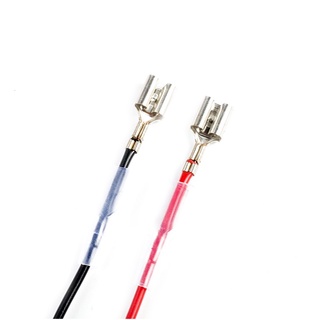 พร้อมส่ง* ขั้วต่อย้ําหางปลา ตัวเมีย 6.3 มม. พร้อมสายไฟ AWM 1007 20-18AWG 14 ซม. 2 คู่