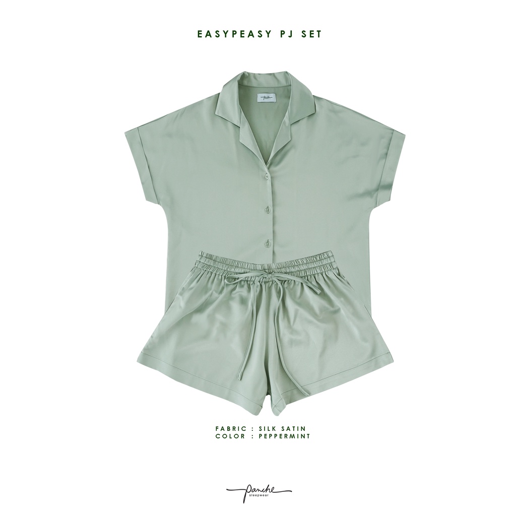 Panche.Sleepwear ชุดนอนรุ่น EasyPeasy สี Peppermint