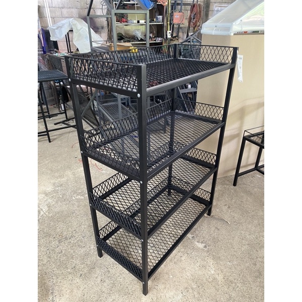 🍀🍀ชั้นวางตะแกรงเหล็กฉีกรอบด้านกันตกตะแกรงเหล็กฉีกรอบด้าน(40x80x120cm)2,990บาท🌟🌟