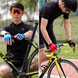 WEST BIKING ถุงมือครึ่งนิ้วระบายอากาศสําหรับปั่นจักรยาน