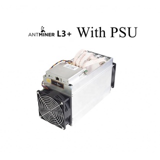 Antminer L3+ Litecoin LTC Bitmain 504Mh/s Miner 580Mh/s พร้อมพาวเวอร์ซัพพลาย ทดสอบคุณภาพ