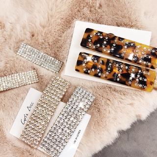 Fashion Leopard Rhinestone Barrette Korean Hair Clip For Women Hairpin