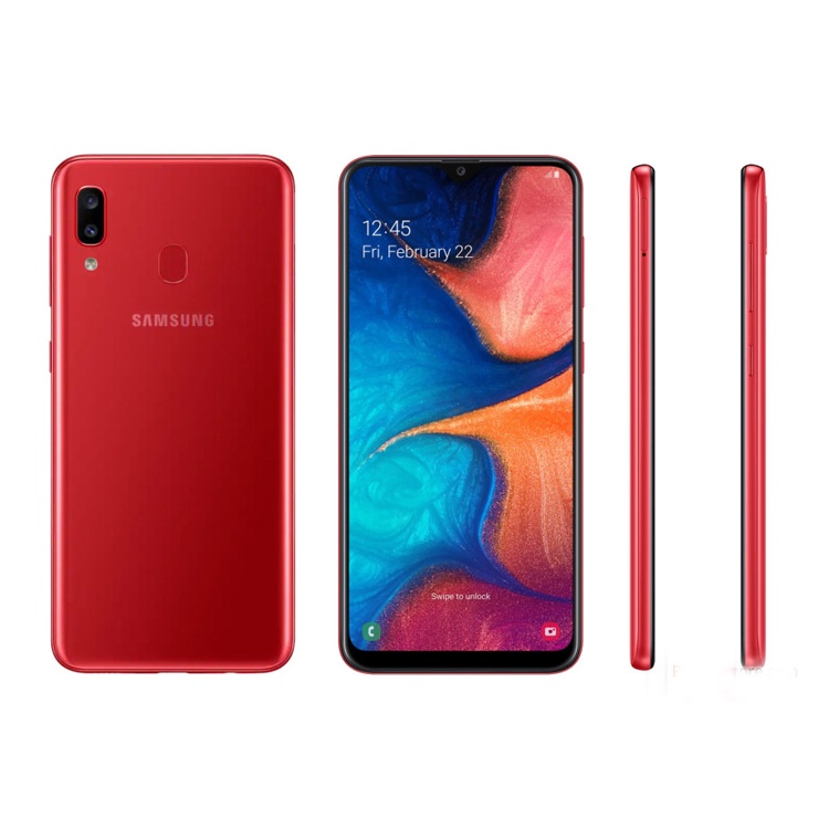 ของแท้ 100 %Samsung Galaxy A20 A205F โทรศัพท์มือถือปลดล็อก Octa Core 13MP กล้อง6.4 ''ลายนิ้วมือ NFC 3GB RAM 32GB ROM Dua #8