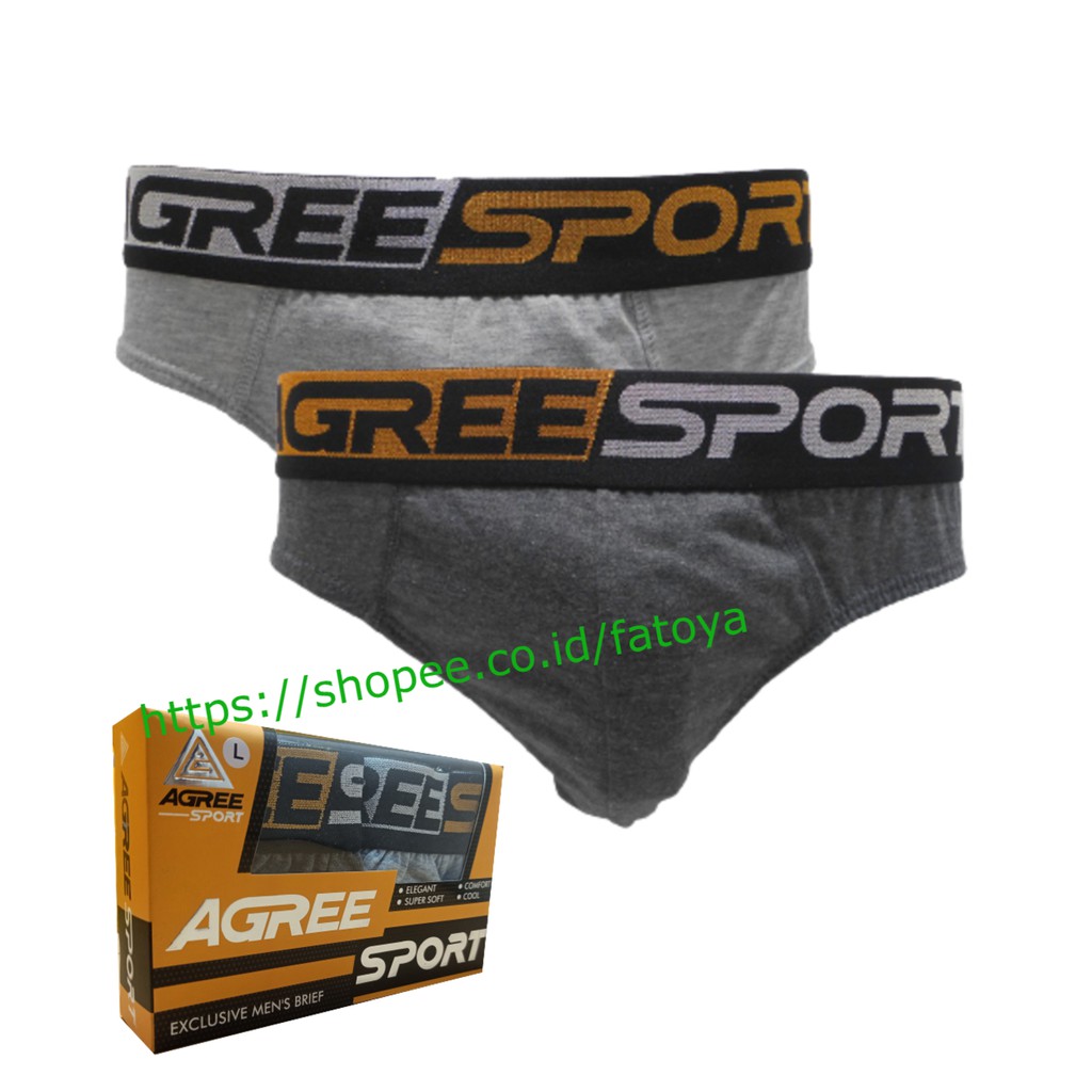 กางเกงชั้นในชาย AGREE Sport (2 ชิ้น) SIze M - L-XL
