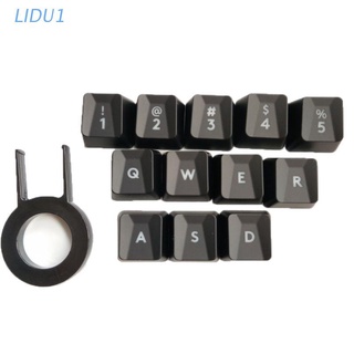 LIDU1  12Pcs Bump Keyboard Keycaps for logitech G413 G910 G810 G310 G613 K840 Romer-G Switch Mechanical Keyboard Backlit Keycap