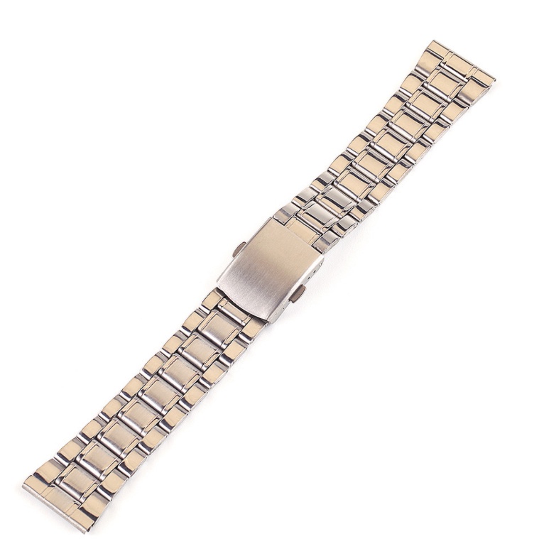 สายนาฬิกาข้อมือ สเตนเลส โลหะ สีดํา เงิน 18 มม. 20 มม. 22 มม. 24 มม. สําหรับผู้ชาย ผู้หญิง