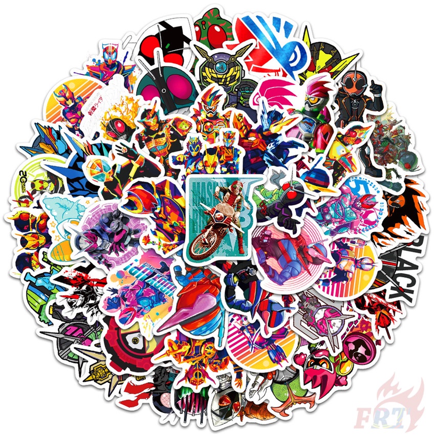 50Pcs/Set ❉ Masked Rider Series 02 Stickers ❉ Kamen Rider DIY Fashion Waterproof Doodle Decals Stickers