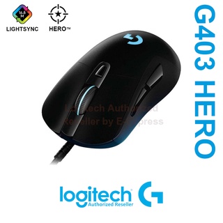 Logitech G403 Hero Gaming Mouse เม้าส์สำหรับเล่นเกมส์ ของแท้ ประกันศูนย์ 2ปี