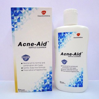 ACNE AID LIQ GENTLE  ฟ้า100ML