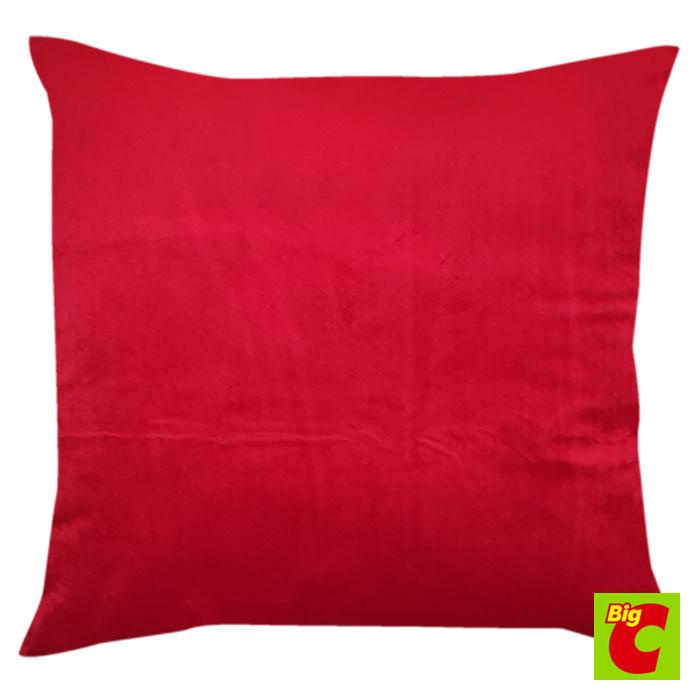 เบสิโค สีแดงBESICO หมอนอิง 18ผ้าเวลเวท ขนาดx 18นิ้ว CushionVelvet Size18 x18 inches Red