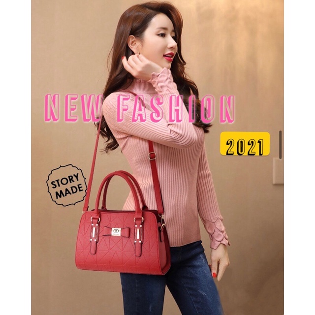 กระเป๋าถือผู้หญิง ดีไซน์หรู หนังอย่างดี  ba-03--Size:31x22x13 cm