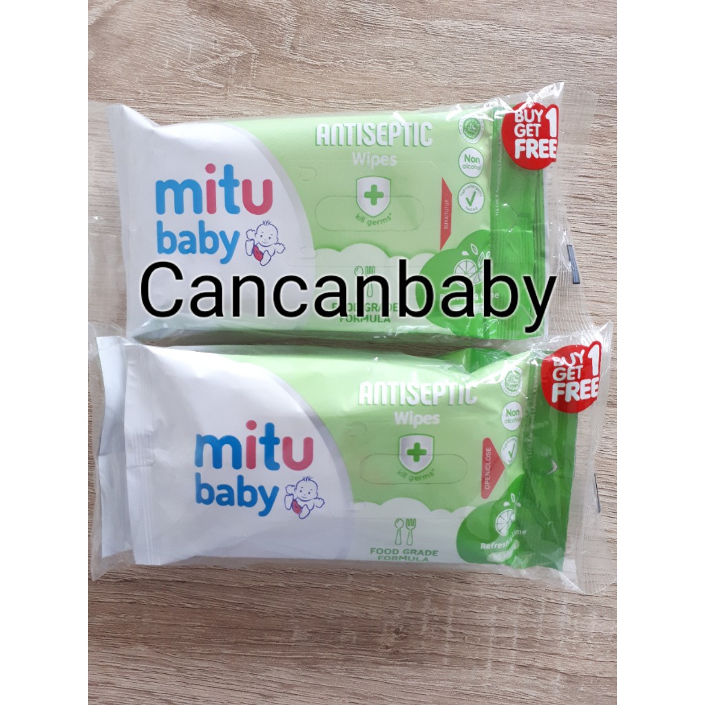 Mitu ผ้าเช็ดทําความสะอาด Antiseptic 10 นิ้ว (ซื้อ 1 แถม 1 แถม ...