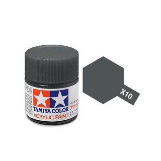 สีสูตรน้ำ TAMIYA X-10 Gun Metal (10 ml)