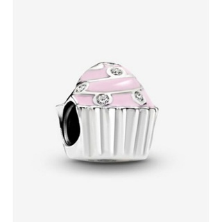 (พร้อมส่ง)*New*Pandora Pink Cupcake Charm