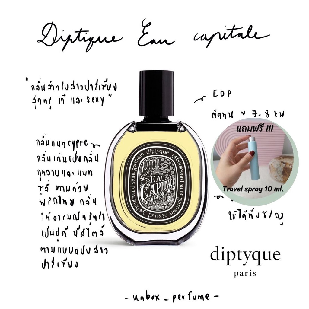 75ml 新品未開封】diptyque EAU CAPITALE EDP 多数販売 コスメ・香水