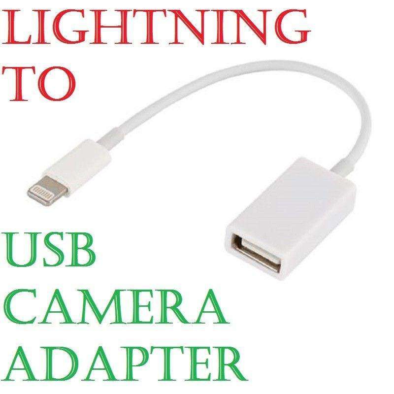 ลดราคา Lightning Male to USB Female OTG Adapter Cable For iPhone 5/6/7/8/X/XR/XS/XS max/ iPad ios12 #สินค้าเพิ่มเติม สายต่อจอ Monitor แปรงไฟฟ้า สายpower ac สาย HDMI