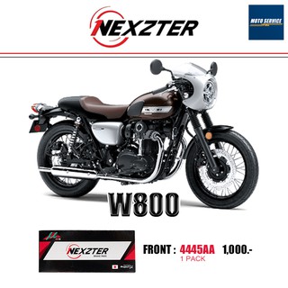 ผ้าเบรก Nexzter สำหรับมอเตอร์ไซค์ รุ่น KAWASAKI W800 ผ้าเบรกหน้า 4445AA 1 Pack