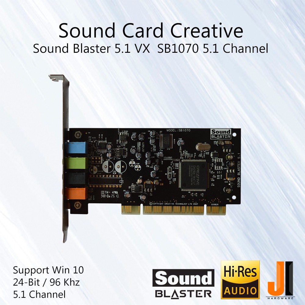 Sound Card Creative Sound Blaster 5.1 VX SB1070 5.1 Channel (PCI) (มือสอง)