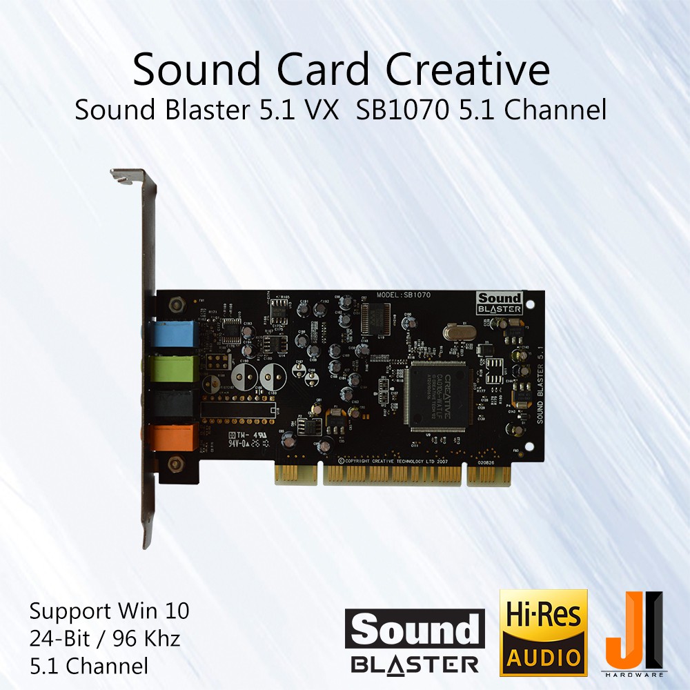 Sound Card Creative Sound Blaster 5.1 VX SB1070 5.1 Channel (PCI) (มือ ...