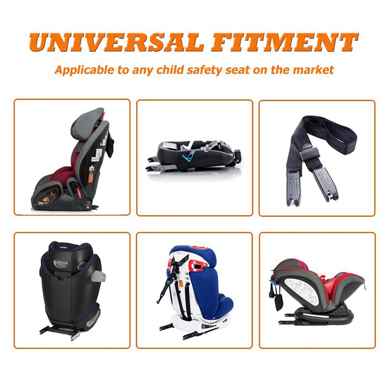 Universal for ISOFIX Latch Seat Belt Interfaces Guide Grooves Connector