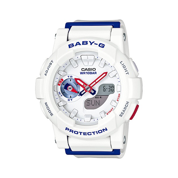 นาฬิกา Casio Baby-G White Tricolor series รุ่น BGA-185TR-7A ของแท้ รับประกัน1ปี