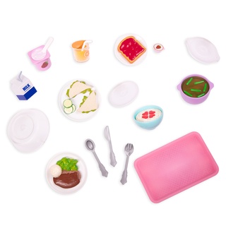 Our Generation -HOSPITAL MEALS SET (BD37950Z) - เซ็ตอุปกรณ์อาหารสำหรับผู้ป่วยสำหรับตุ๊กตา