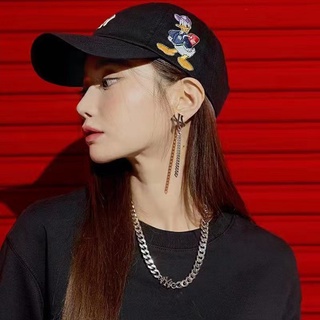 MLB X DISNEY NY UNISEX CURVED CAPNY NEW YORK YANKEE หมวกเเก็ปเเฟชั่นรุ่นใหม่ปักลายโดนัลด์ ดั๊ก