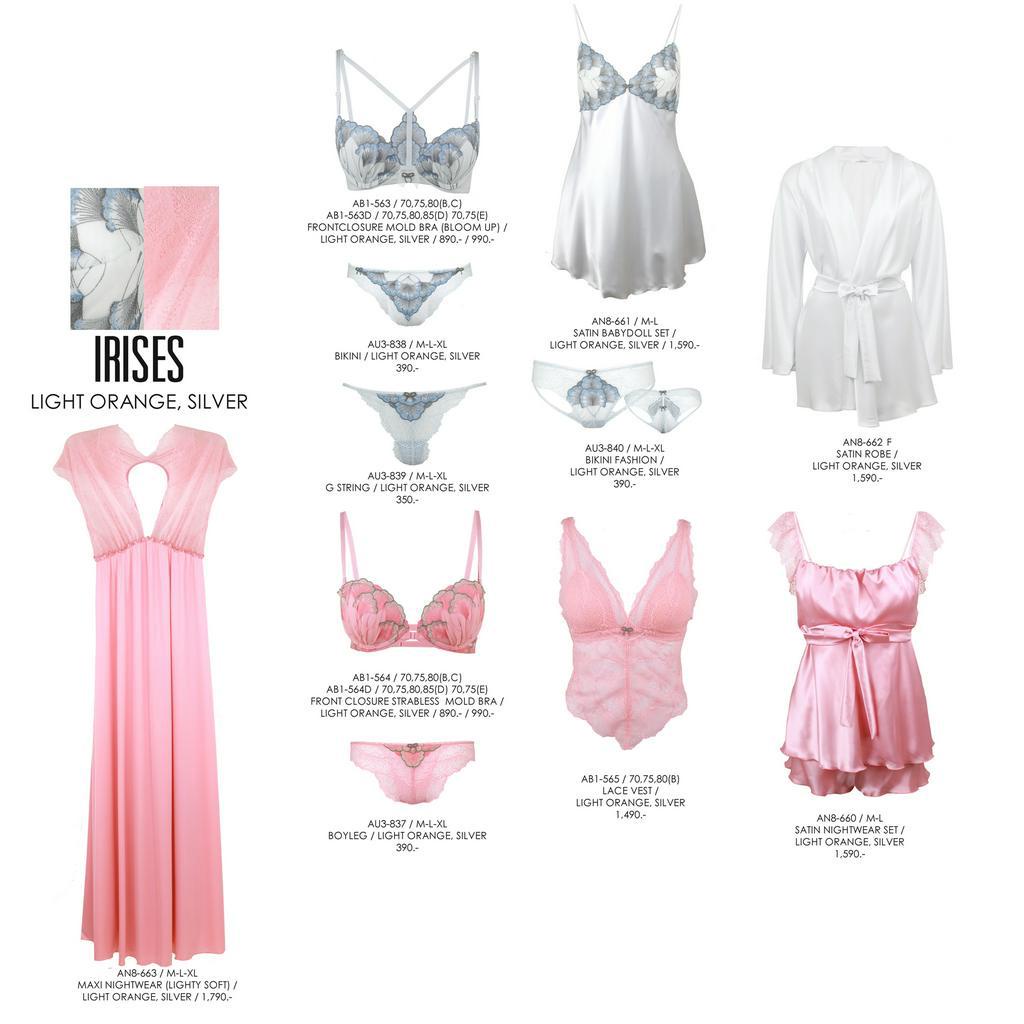 Annebra กางเกงใน ทรงบอยเลค ผ้าลูกไม้ Boyleg Panty รุ่น AU3-837 สี Silver, Light Orange - รูปที่ 5