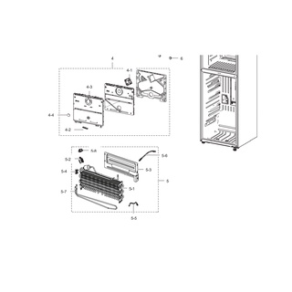 SAMSUNG อะไหล่แท้ อีแวปตู้เย็น แผงคอยตู้เย็นซัมซุง DA96-01443A  EVAP-FRE;RT5000K_RT29/32 ใช้ได้กับรุ่น RT29K501JB1/ST